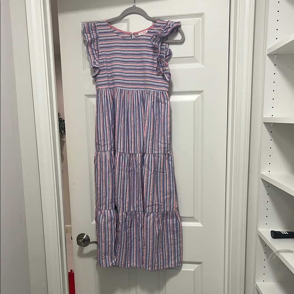 Striped sparkly Girls Dress
